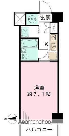 コスモフォーラム三鷹(1K/7階)の間取り写真