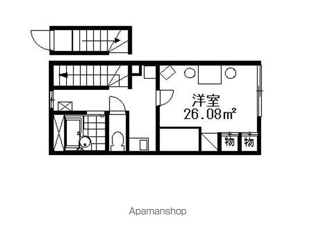レオパレスAOI(1K/2階)の間取り写真