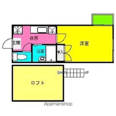 ローズハイツ(1K/2階)の間取り写真