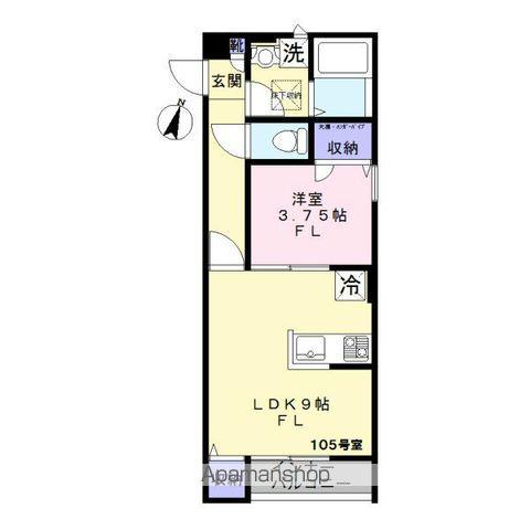 ボア ソルテ(1LDK/1階)の間取り写真