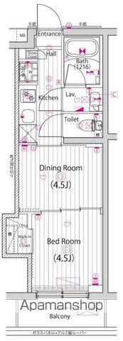 ガーラ上板橋グランドステージ(1DK/1階)の間取り写真