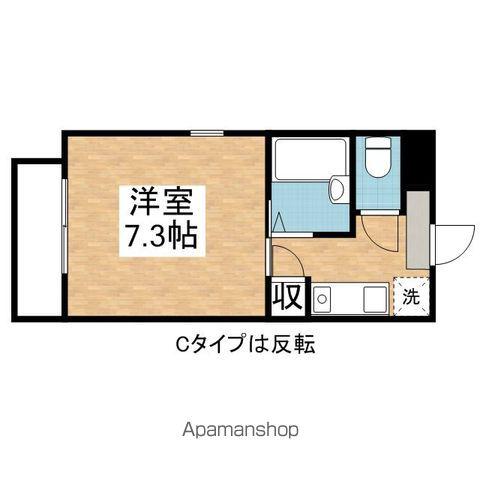 ラ・メゾン鶴舞(1K/1階)の間取り写真