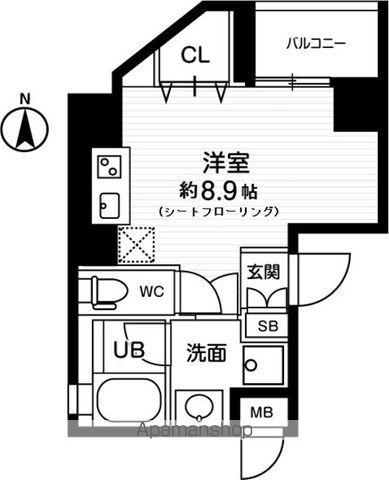 AVANTI JOHOKU(ワンルーム/3階)の間取り写真