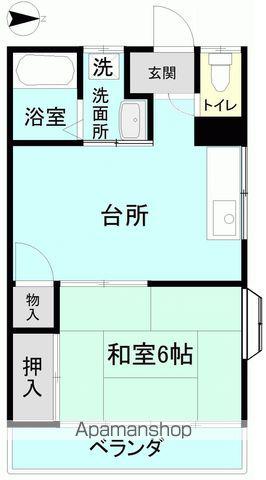 ハイツ小太郎A棟(1DK/1階)の間取り写真