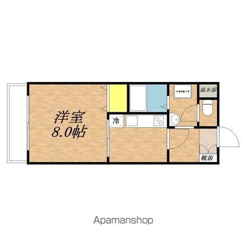 ビーバーズマンション24(1K/2階)の間取り写真