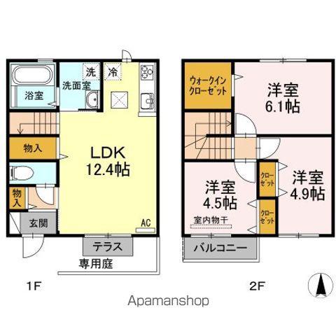 ノース　パーク　Ｉ(3LDK)の間取り写真