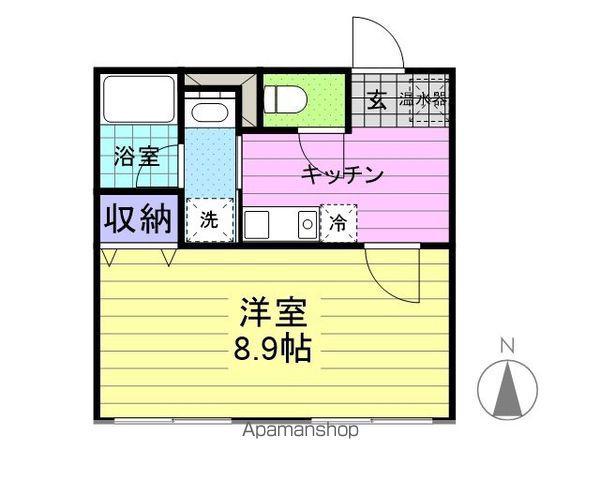 パークサイド八乙女(1K/2階)の間取り写真