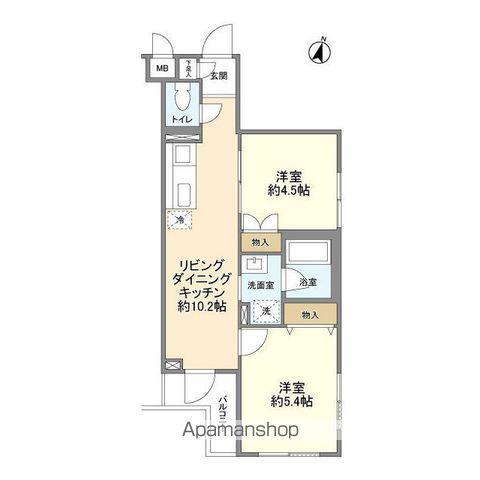 地蔵前マンション 2階階 間取り