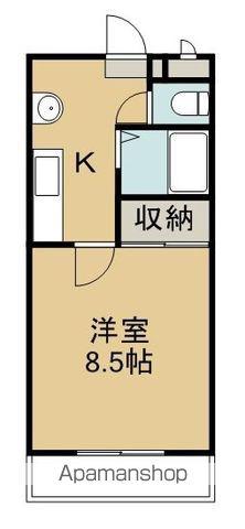 コーンハイツⅠ(1K/1階)の間取り写真