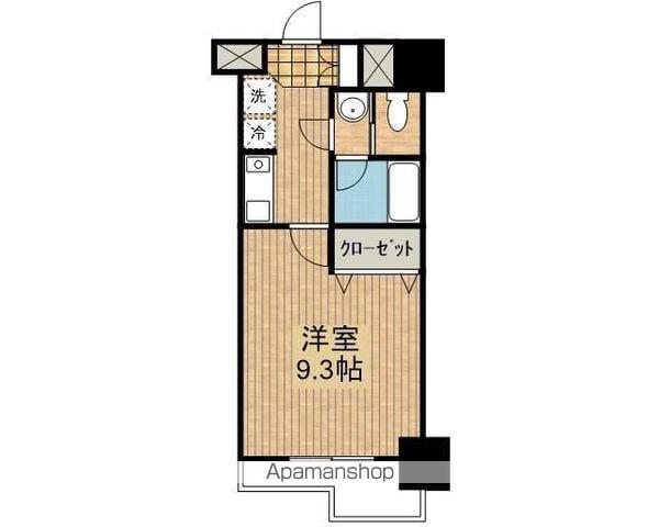 タウンコート大通(1K/9階)の間取り写真