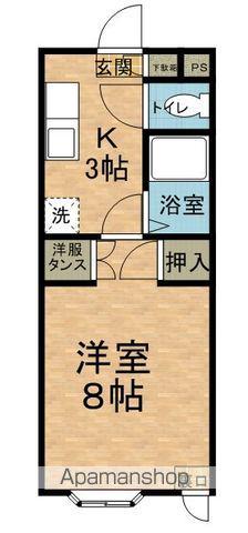 ヒューマンライフギブ&ギブB(1K/1階)の間取り写真