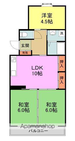エルムビラ(3LDK/1階)の間取り写真