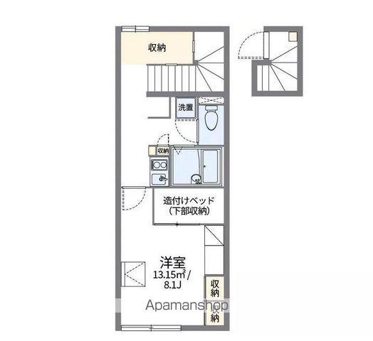 レオパレス花(1K/2階)の間取り写真