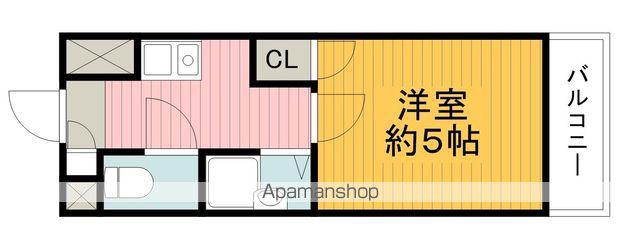 ギャレ蛍池(1K/2階)の間取り写真