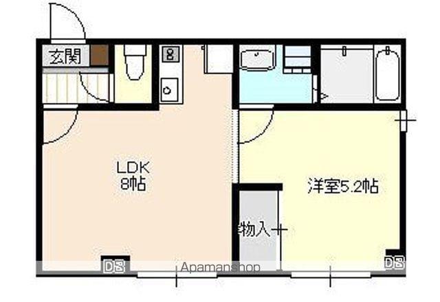 ティファナ21(1LDK/3階)の間取り写真