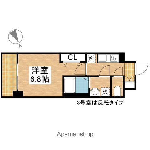 S-RESIDENCE鶴舞駅前(1K/2階)の間取り写真
