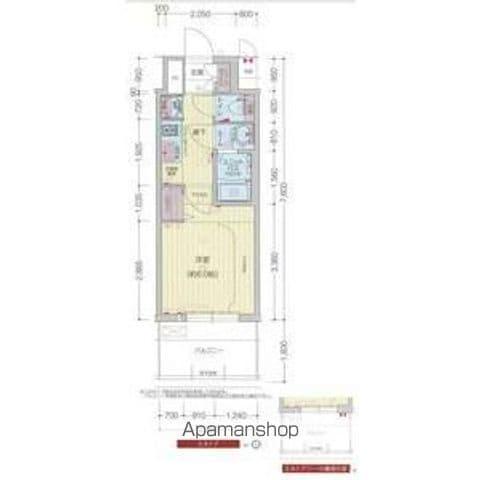 プレサンス大須観音フィエスタ(1K/11階)の間取り写真