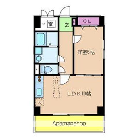 ボヌール なかもず(1LDK/3階)の間取り写真