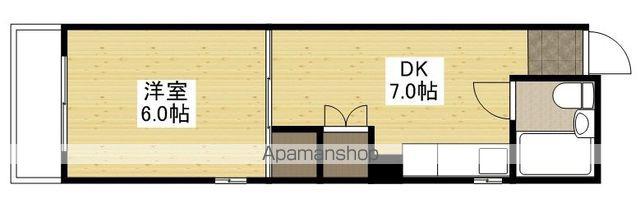 和秀舟入本町ビル(1DK/3階)の間取り写真