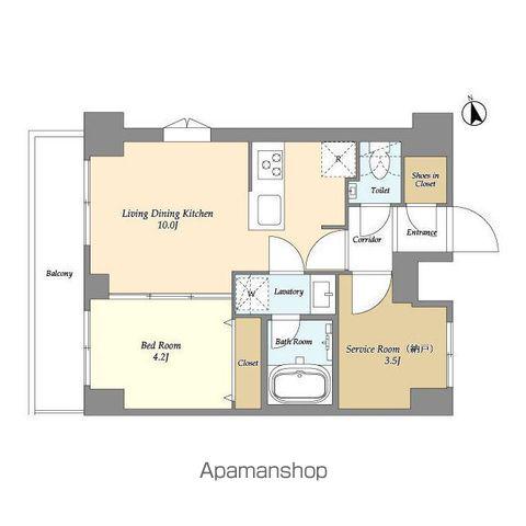 AUGUSTA RESIDENCE大森(1SLDK/8階)の間取り写真