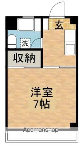 ロジュモン富貴(1K/1階)の間取り写真