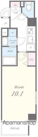 メゾン・ヴィクトワール(1K/6階)の間取り写真