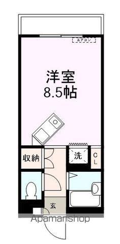 アルフィーネ宇部(ワンルーム/3階)の間取り写真