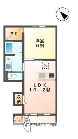 グランフォート錦(1LDK/1階)の間取り写真