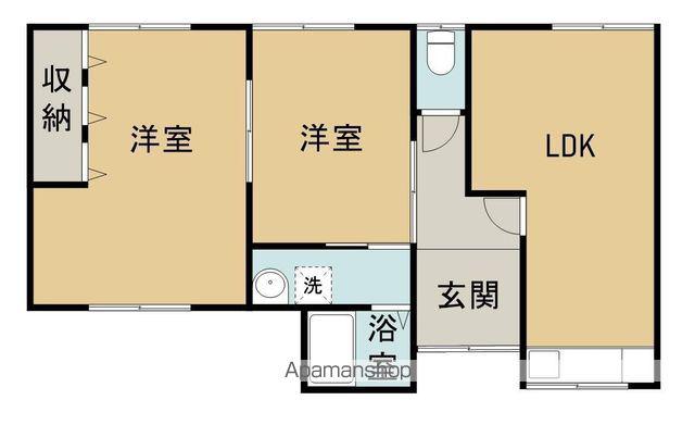 予讃線 新居浜駅 徒歩28分 1階建 築61年(2LDK)の間取り写真