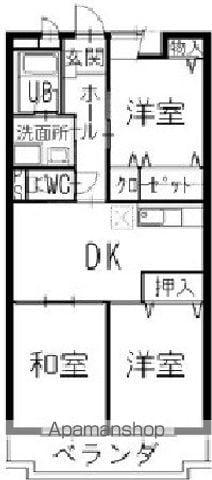 リンピアTOMO(3DK/3階)の間取り写真