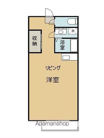 コーポタンポポ(ワンルーム/2階)の間取り写真