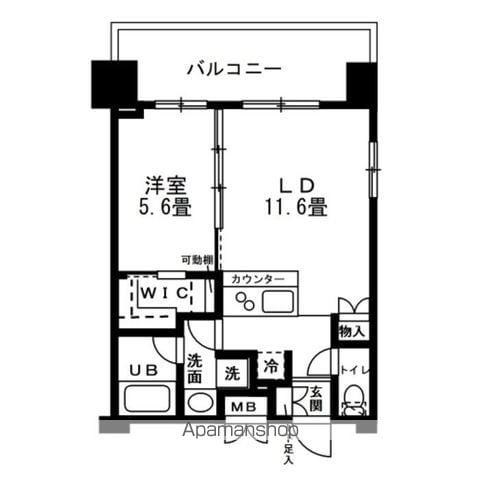 レジディア錦糸町(1LDK/11階)の間取り写真