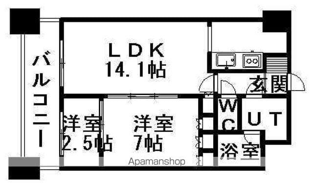 パークアクシス札幌植物園前(1SLDK/4階)の間取り写真