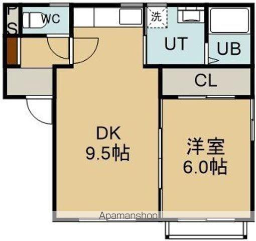 LE CHAT TABBY3(1DK/1階)の間取り写真