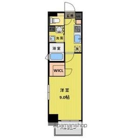 CASA AVENUE IKESHITA(1K/2階)の間取り写真