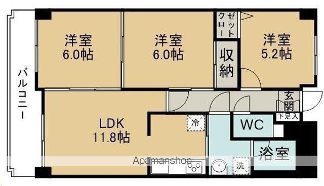 ガーデンプラザ泉中央(3LDK/2階)の間取り写真