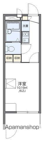 レオパレスM.S.MⅠ(1K/1階)の間取り写真