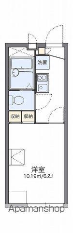 レオパレスグランシャリオ(1K/1階)の間取り写真