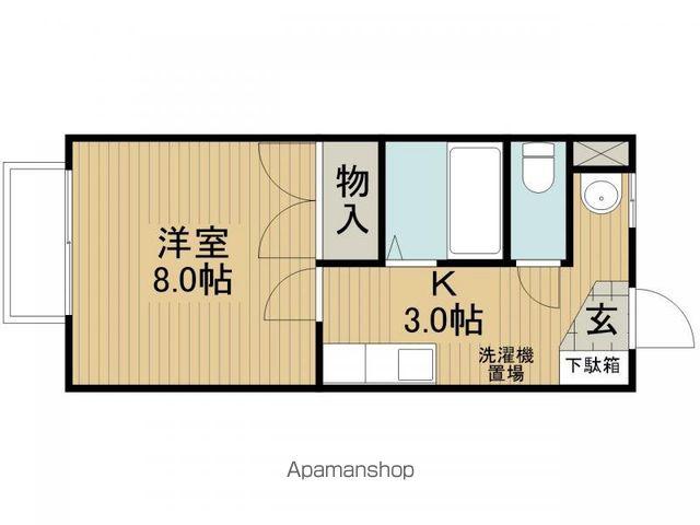 マイタウン(1K/1階)の間取り写真