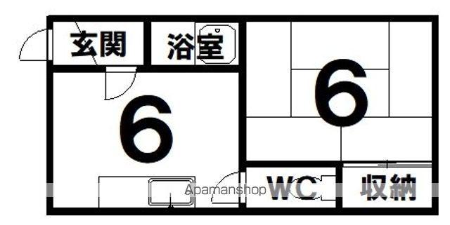 ハイツいこい(1DK/1階)の間取り写真