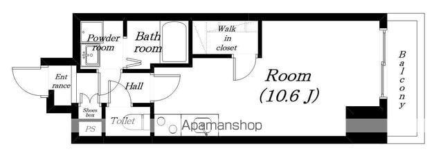 コージーコート石山(ワンルーム/8階)の間取り写真
