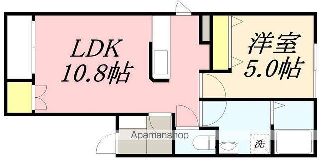 ROBUSTO駒場(1LDK/1階)の間取り写真