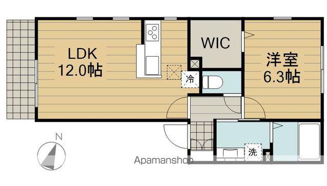 マトリカリア(1LDK/1階)の間取り写真
