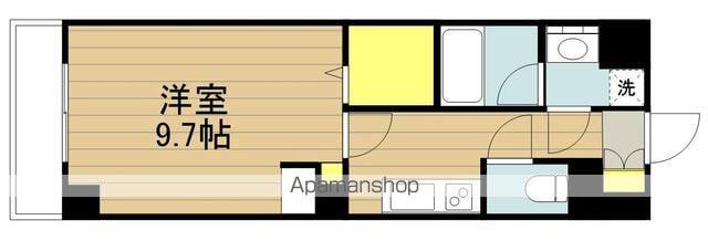 グランド(1K/1階)の間取り写真