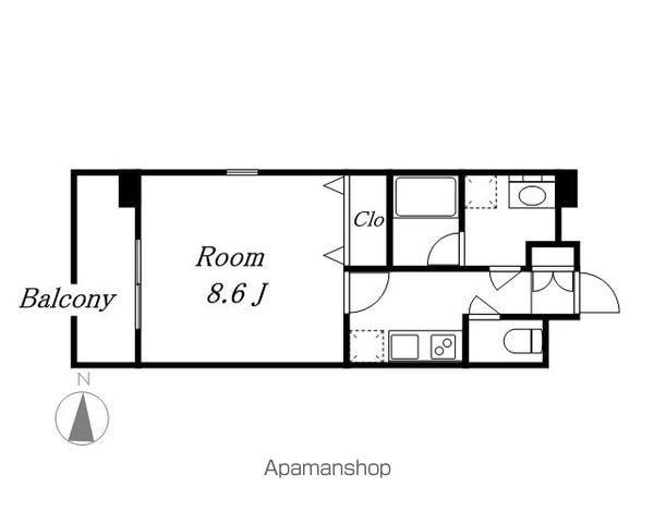 CION NAGOYA MEIEKI(1K/5階)の間取り写真