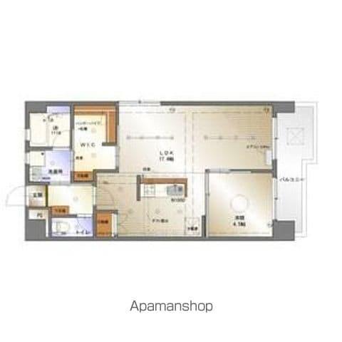 矢野マンション(1LDK/6階)の間取り写真