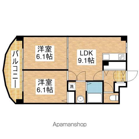 さくらHILLSYAGOTO(2LDK/3階)の間取り写真