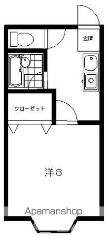 メゾンこまつ(1K/1階)の間取り写真
