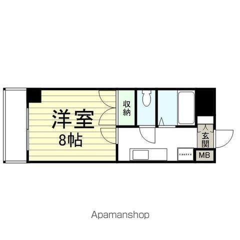 リエス宮城野(1K/3階)の間取り写真