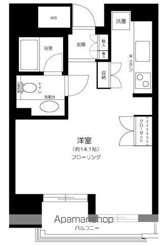 フリーディオ神楽坂(ワンルーム/7階)の間取り写真